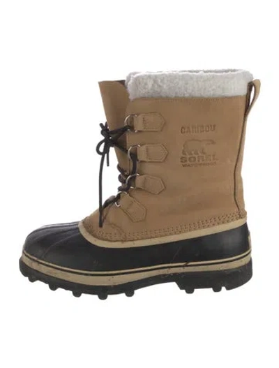 Pre-owned Sorel Leather Snow Boots In Neutral