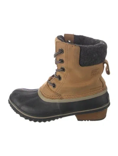 Pre-owned Sorel Leather Snow Boots In Neutral