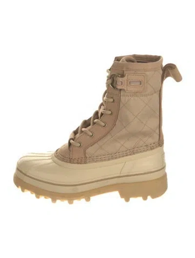 Pre-owned Sorel Leather Snow Boots In Neutral