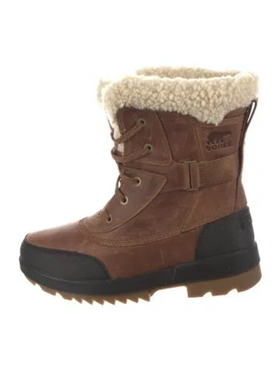 Pre-owned Sorel Leather Snow Boots In Neutrals