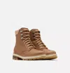 Sorel Lennox Waterproof Lace-up Boot In Ceramic/canoe