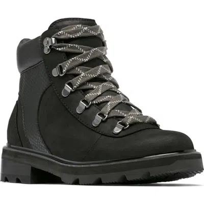 Sorel Lennox Waterproof Hiking Boot In Black/ Gum 2