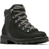 Sorel Lennox Waterproof Hiking Boot In Black/gum 2