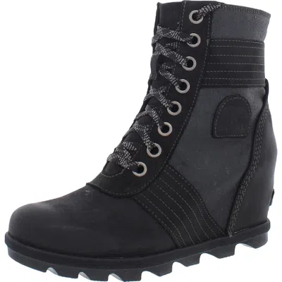 Sorel Lexie Wedge Womens Cold Weather Snow Winter & Snow Boots In Black
