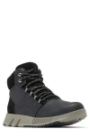 Sorel Mac Hill Lite Mid Waterproof Leather Boot In Black