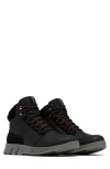 Sorel Men's Mac Hill Lite Waterproof Mid Hiking Boots In Black