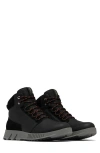 Sorel Men's Mac Hill Lite Waterproof Mid Hiking Boots In Black/ Quarry