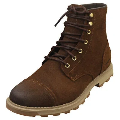 Pre-owned Sorel Madson Ii Chore Waterproof Mens Casual Boots In Tabacco