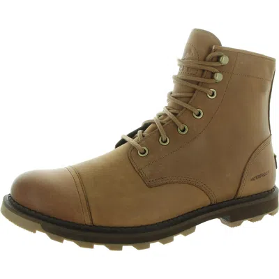Sorel Madson Ii Chore Wp Mens Waterproof Leather Combat & Lace-up Boots In Multi