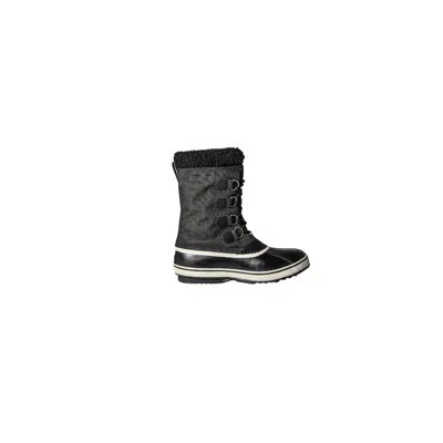 SOREL MEN'S 1964 PAC NYLON WATERPROOF WINTER BOOTS IN BLACK, ANCIENT FOSSIL