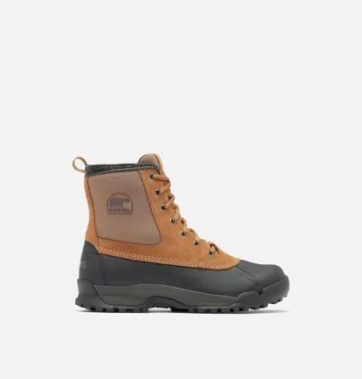 Sorel Men's Buxton Lite Waterproof Winter Boots In Elk Black In Brown