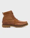 Sorel Men's Carson Moc Toe Waterproof Ankle Boots In Velvet Tan, Gum 2