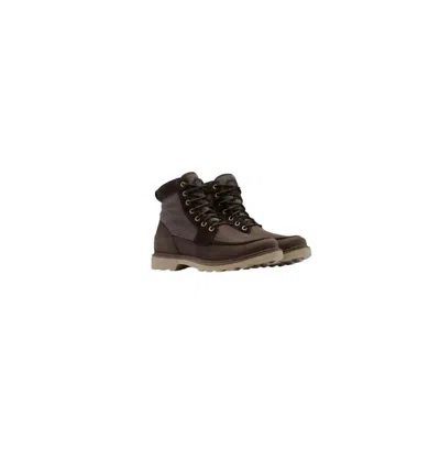 Sorel Men's Carson Moc Waterproof Fashion Boots In Blackened Brown, Khaki Ii In Multi