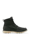 Sorel Men's Carson Waterproof Moc Toe Boots In Coal/oatmeal