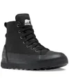 Sorel Lace-up Suede High-top Sneakers In Black