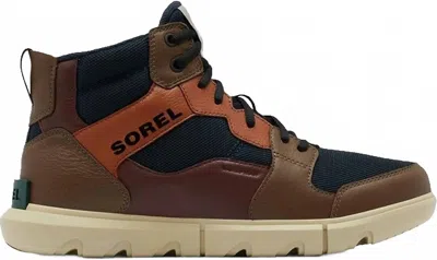 Sorel Men's Explorer Sneaker Mid Waterproof Shoe In Abyss In Multi