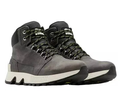Sorel Men Mac Hill Lite Mid Plus Waterproof Boots In Quarry/black In Multi