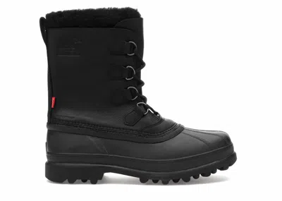 Pre-owned Sorel Men's  Caribou Boot Supreme Sneakers In Black