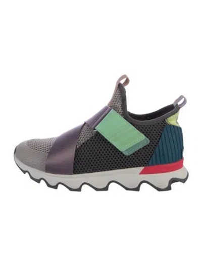 Pre-owned Sorel Mesh Colorblock Pattern Athletic Sneakers In Multi