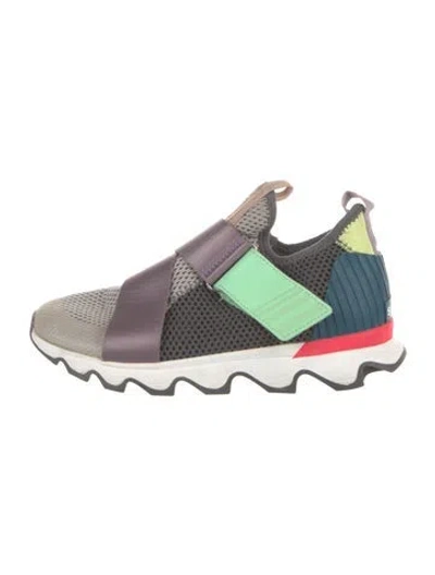 Pre-owned Sorel Mesh Colorblock Pattern Sneakers In Neutrals
