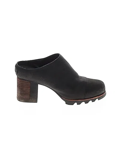 Pre-owned Sorel Mule/clog In Black
