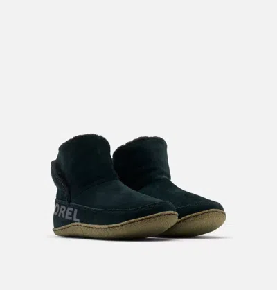 Sorel Nakiska 1876141-011 Slipper Women's Us 10 Black Suede Ankle Bootie Zpo3685