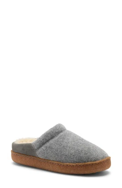 Sorel Nakiska Iii Faux Shearling Lined Slide Slipper In Ancient Fossil/gum 2