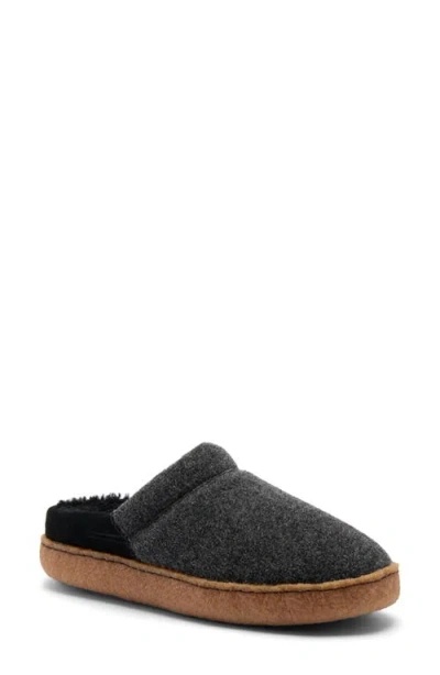 Sorel Nakiska Iii Faux Shearling Lined Slide Slipper In Gray