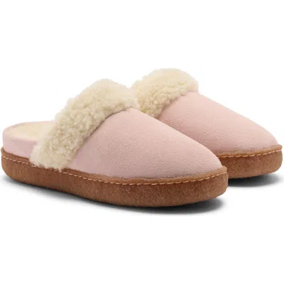 Sorel Nakiska Iii Faux Shearling Lined Slide Slipper In Pink