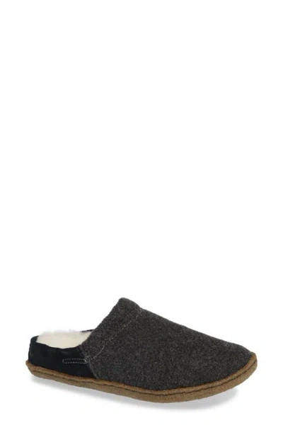 Sorel Nakiska Scuff Slipper In Black