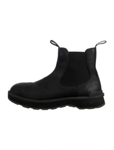 Pre-owned Sorel Nubuck Chelsea Boots In Black