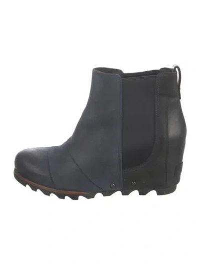 Pre-owned Sorel Nubuck Chelsea Boots In Blue