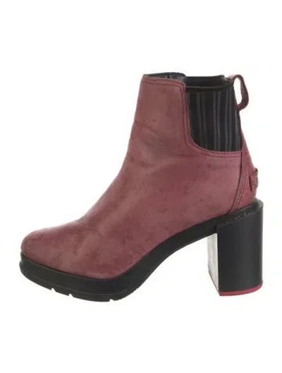 Pre-owned Sorel Nubuck Chelsea Boots In Pink