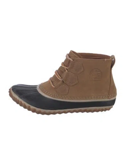 Pre-owned Sorel Nubuck Lace-up Boots In Brown
