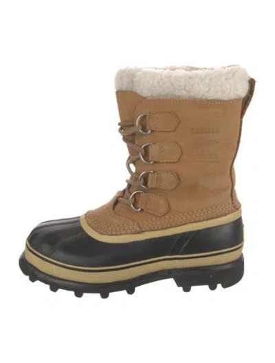 Pre-owned Sorel Nubuck Lace-up Boots In Brown