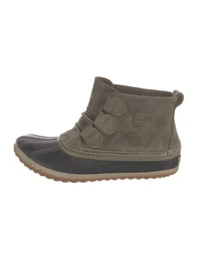 Pre-owned Sorel Nubuck Lace-up Boots In Multi
