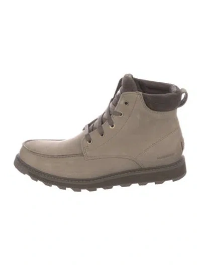 Pre-owned Sorel Nubuck Lace-up Boots In Neutrals