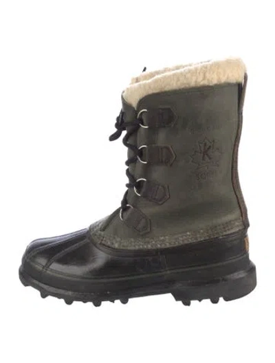 Pre-owned Sorel Nubuck Snow Boots In Multi