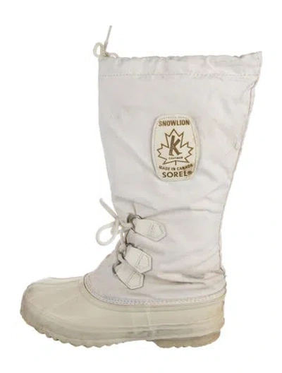 Pre-owned Sorel Nylon Boots In White