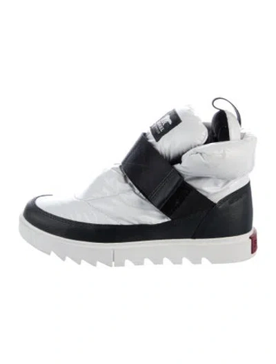 Pre-owned Sorel Nylon Colorblock Pattern Sneakers In White