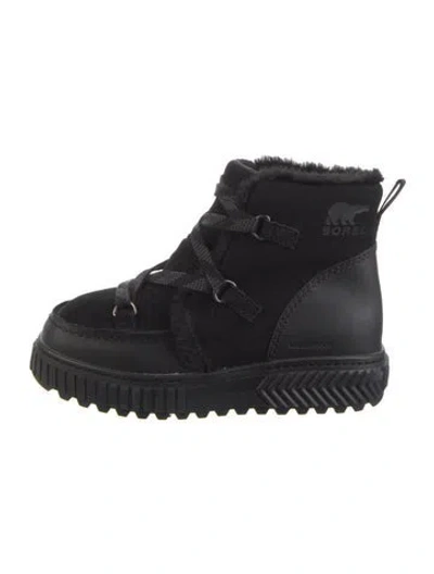 Pre-owned Sorel Nylon Combat Boots In Black
