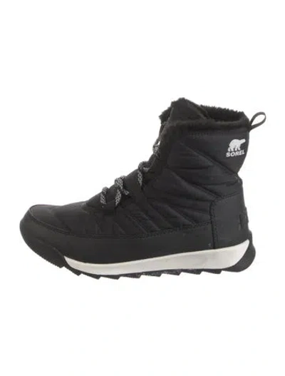 Pre-owned Sorel Nylon Lace-up Boots In Black