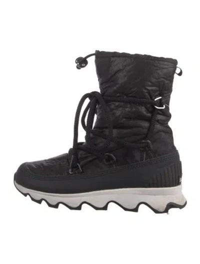 Pre-owned Sorel Nylon Lace-up Boots In Black