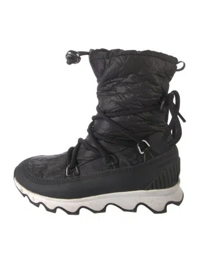 Pre-owned Sorel Nylon Lace-up Boots In Black
