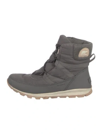 Pre-owned Sorel Nylon Lace-up Boots In Gray