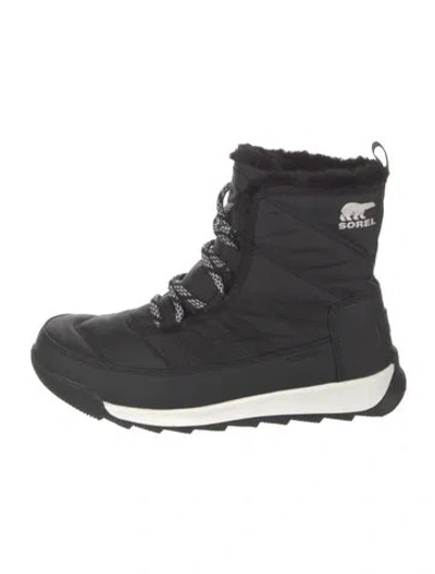 Pre-owned Sorel Nylon Lace-up Boots W/ Tags In Black