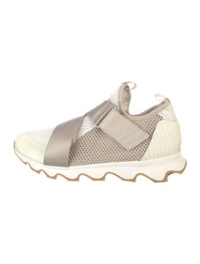 Pre-owned Sorel Nylon Printed Sneakers In White