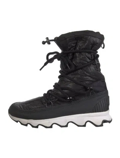 Pre-owned Sorel Nylon Sneakers In Black