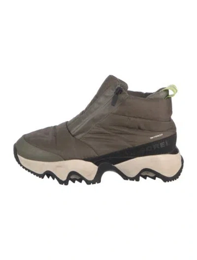 Pre-owned Sorel Nylon Sneakers In Green