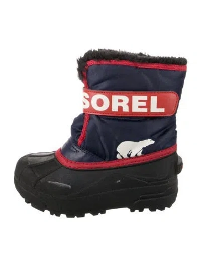 Pre-owned Sorel Nylon Snow Boots In Black